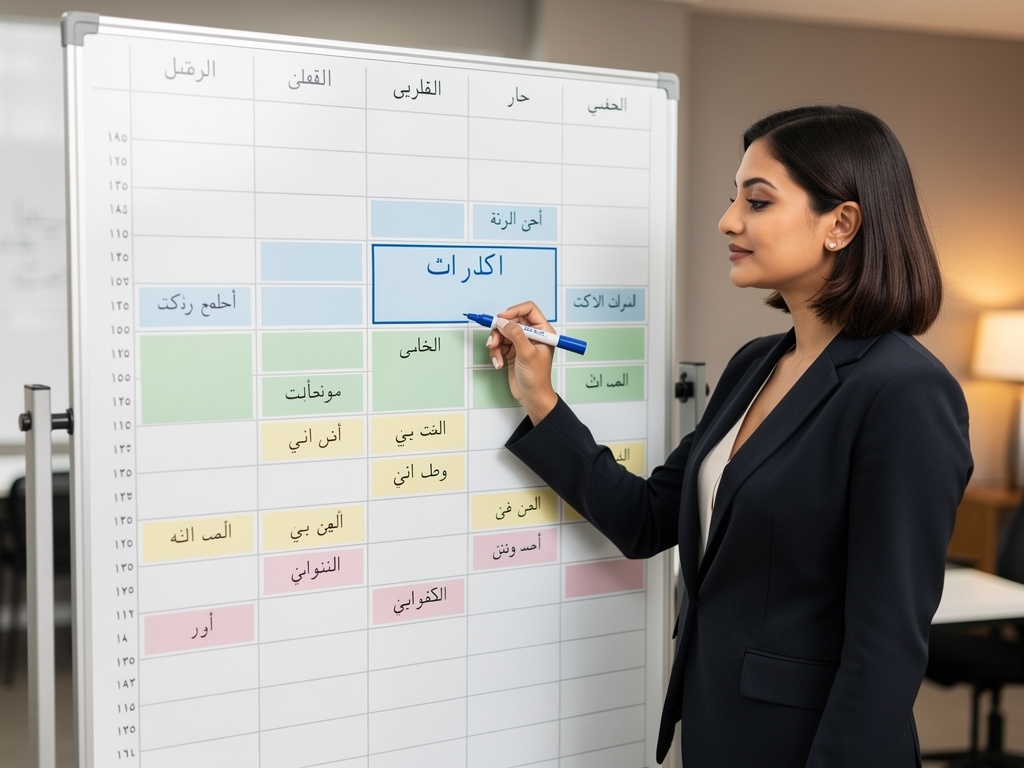 تطبيق تقنية الكتل الزمنية على السبورة